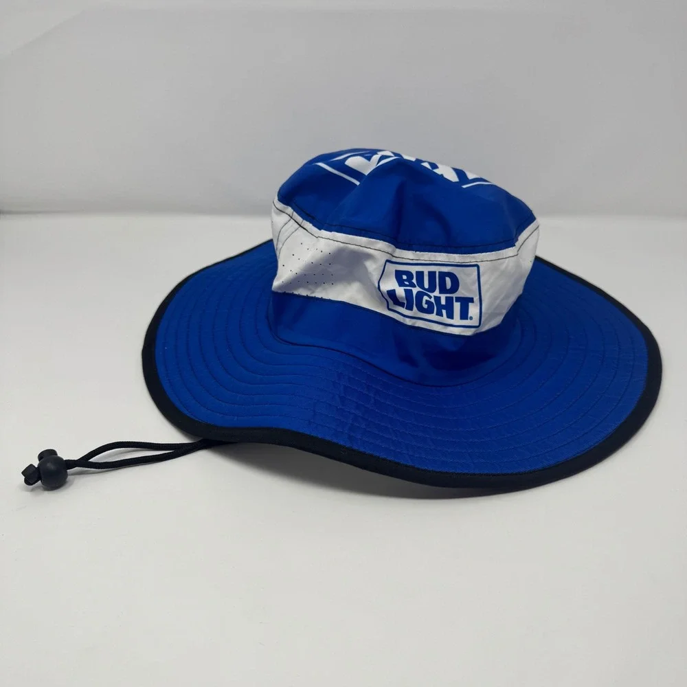 Beer Boonie Bucket Hat Wide Brim Beach Fishing Hiking Hat L XL Chin Strap